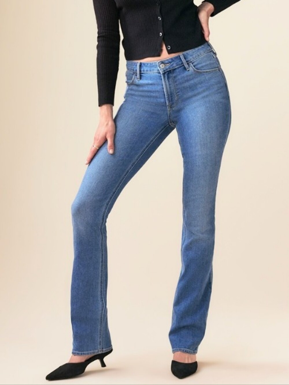 Old Navy Wow Mid Rise Boot Cut Jeans - Size 12 Tall Womens Long - Bootcut Denim